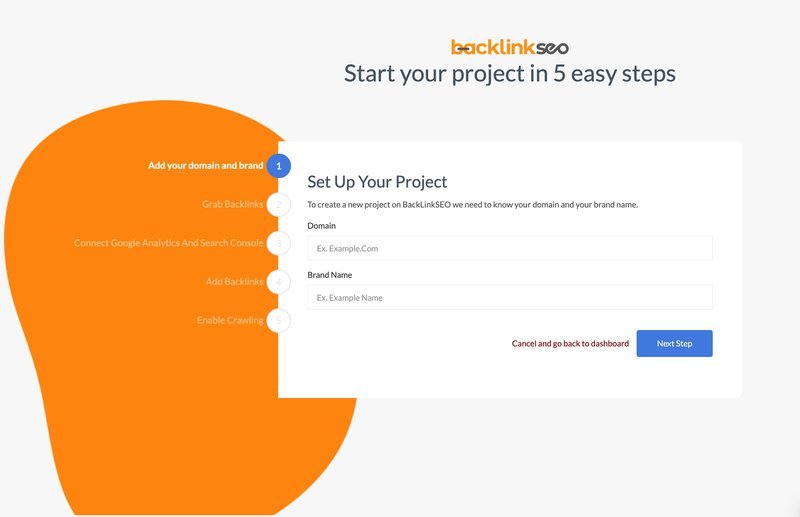 Taking BacklinkSEO from an Idea to MVP and to Market 3 Redesigned Onboarding