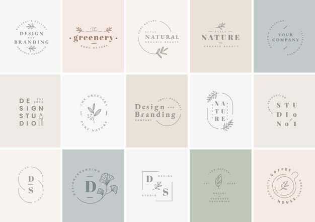 How to Design a Logo - The Complete Guide 24 Floral brand and logo designs vector collection