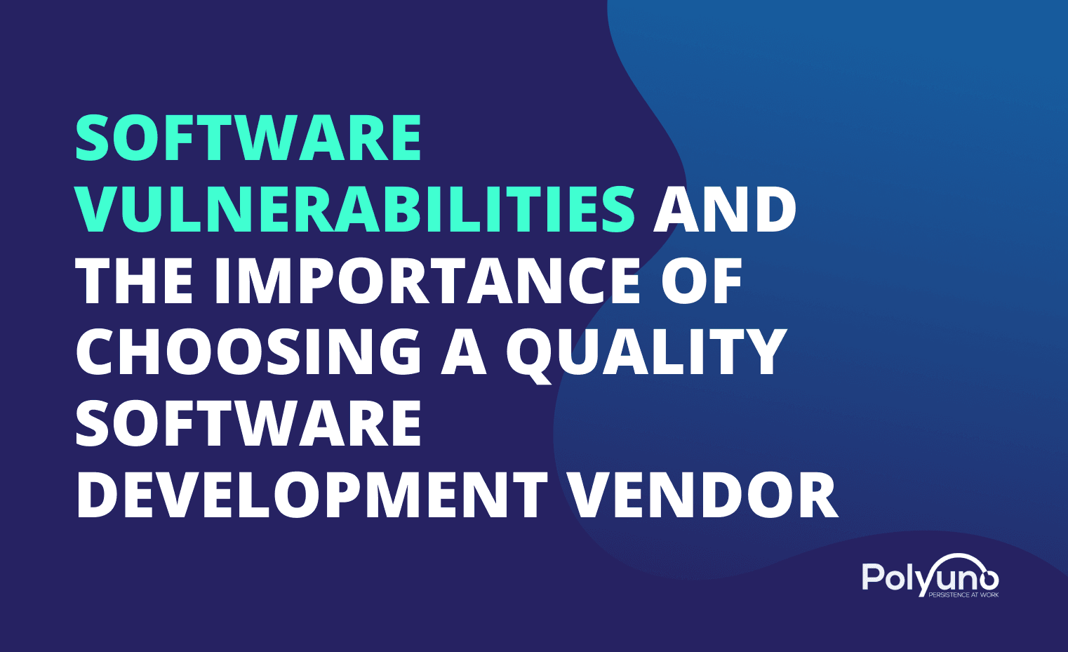 Software Vulnerabilities: Importance of Choosing A Quality Software Development Vendor