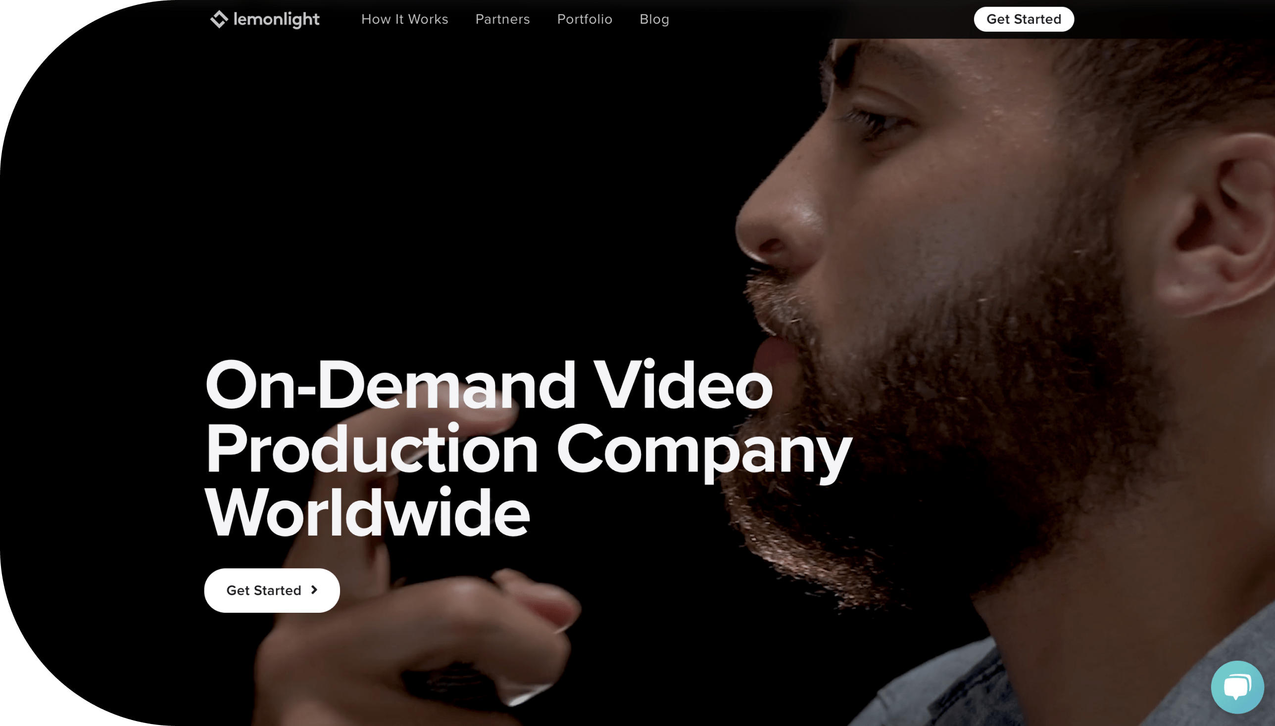 Lemonlight video hero section