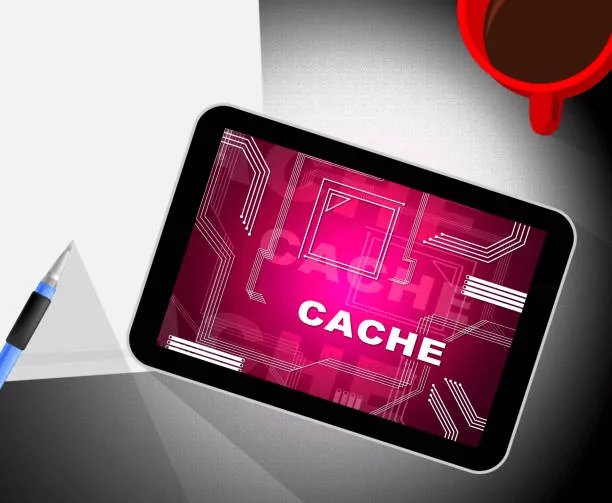 3 Common Pitfalls Of Cache And How To Clear Them 1 cache graphic on a tablet