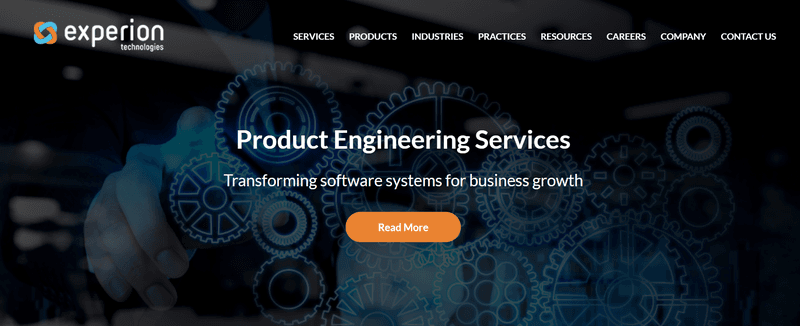 Experion Technologies homepage